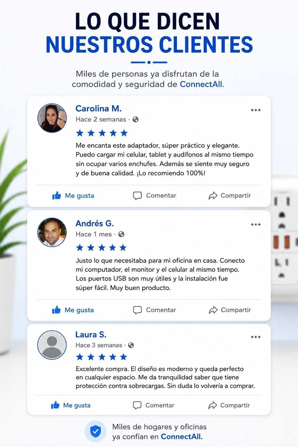 Opiniones de clientes satisfechos con ConnectAll